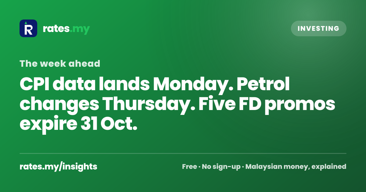 Malaysian Finance Calendar: 19–25 October 2026 | Rates.my
